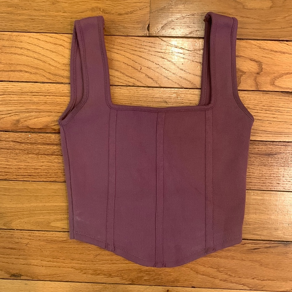 Purple Zara corset top